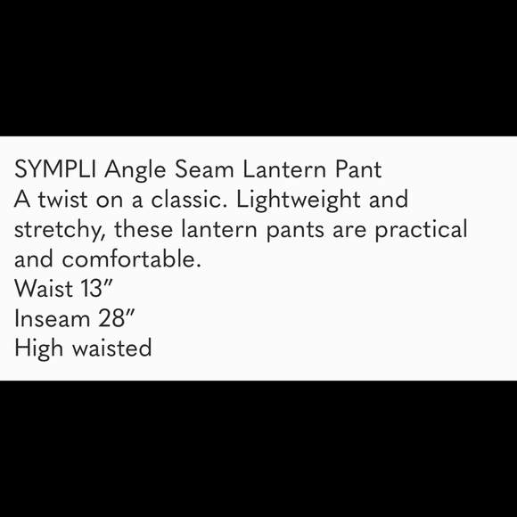SIMPLI angle seam lantern pants comfortable casual - Picture 8 of 9